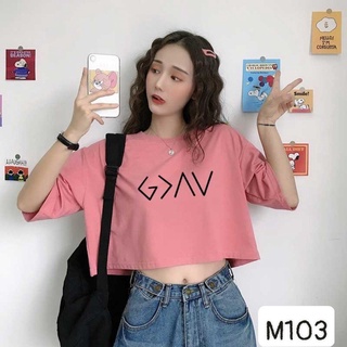 Áo thun Croptop tay lỡ đơn giản rất dễ mặc WWW