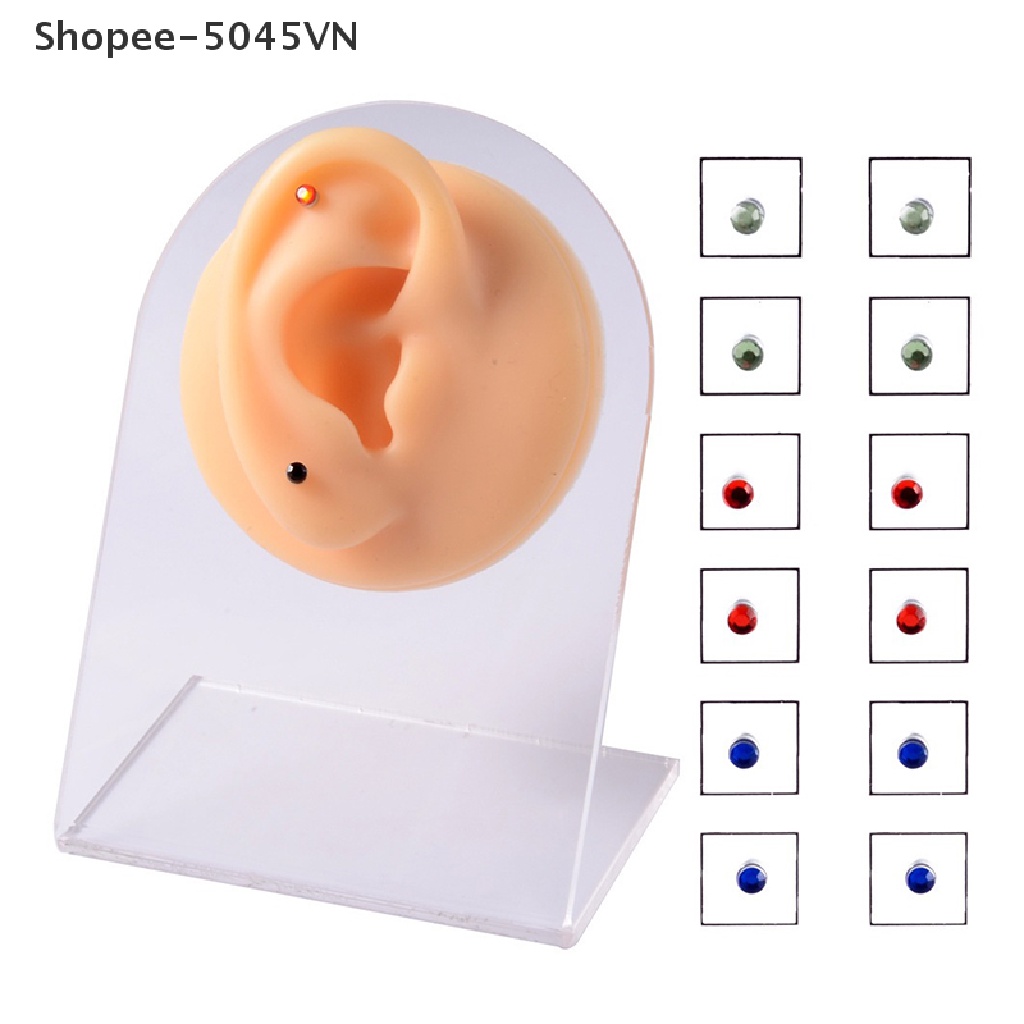 12 khuyên mũi nam châm không cần xỏ lỗ sành điệu