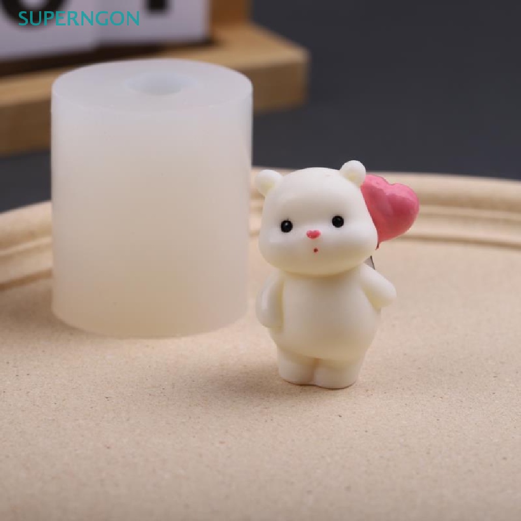 Khuôn Silicon Làm Bánh Hình Gấu Siêu Dễ Thương