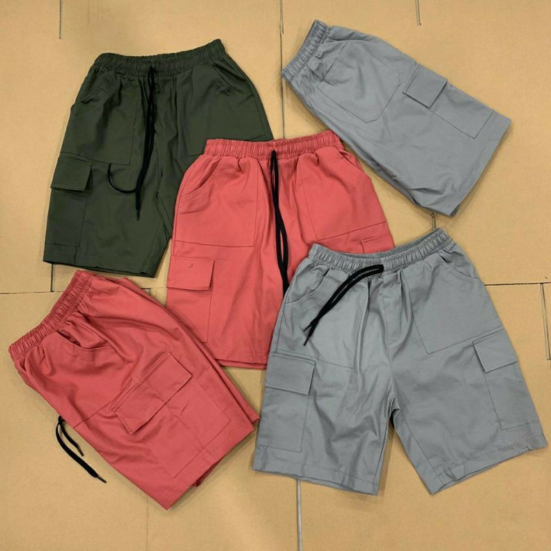 Quần short túi Hộp Nam Nữ Unisex