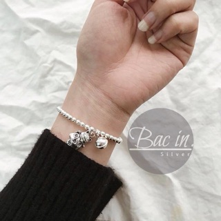 Lắc tay bi mèo thần tài chuông