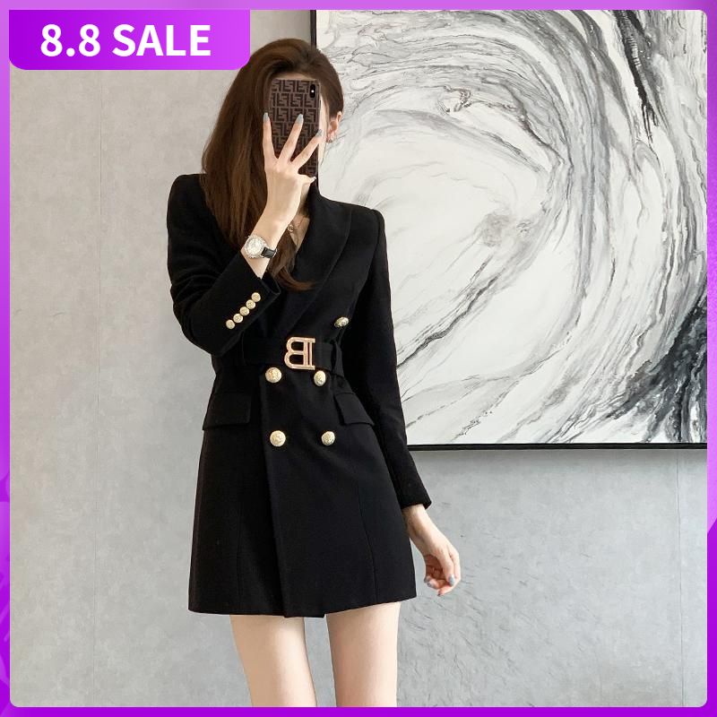 Đầm đen cổ bẻ dáng ôm thời trang nữ tính