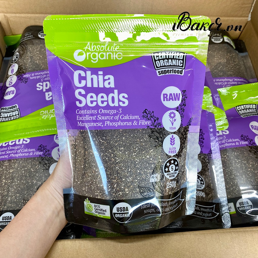 Hạt chia Úc - túi 250g