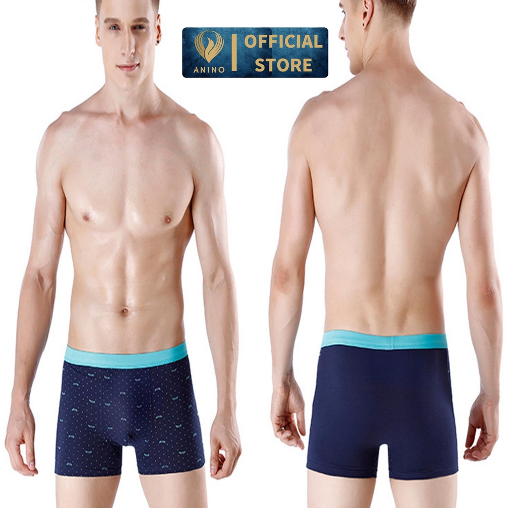 Combo 3 quần lót nam BOXER Big size họa tiết 100% Cotton cao cấp