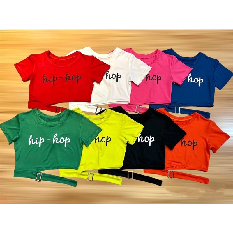 Áo croptop hip hop hot trend mẫu mới siêu hot tập gym aerobic đi chơi picnic dã ngoại trang phục biểu diễn nữ