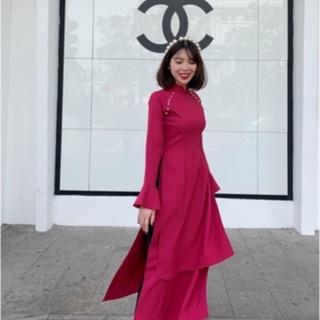 Áo dài cách tân ONONMADE màu đỎ