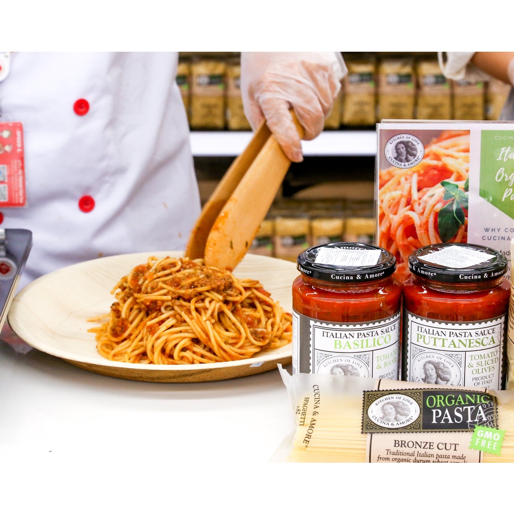 Nui Xoắn/Nui Ống/Nui Elbows/Mì Spaghetti/Xốt Mỳ Ý Organic Cucina 454G Chính Hãng