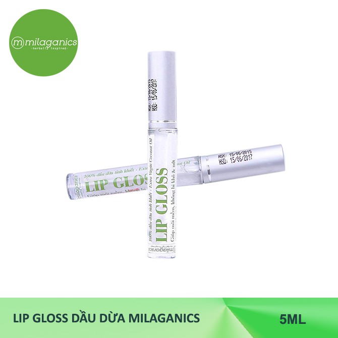 Lip Gloss Dầu dừa MILAGANICS 5ml | BigBuy360 - bigbuy360.vn