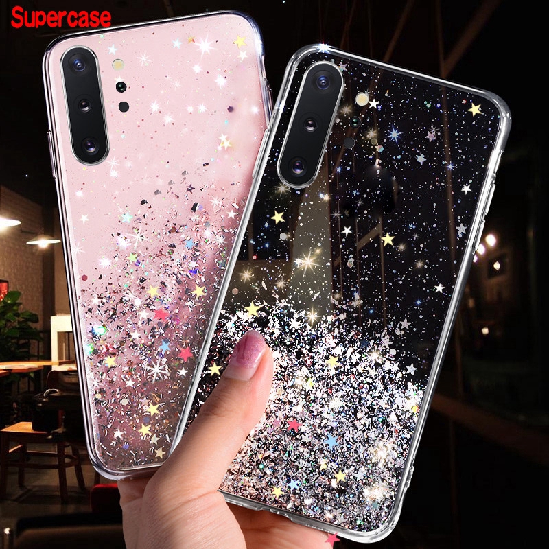 Ốp điện thoại kim tuyến trong suốt cho Samsung Galaxy A50 A40 A30 A20 A10 M20 M10 A9 A7 J8 2018 J6 J4 A8 A6 Plus | BigBuy360 - bigbuy360.vn