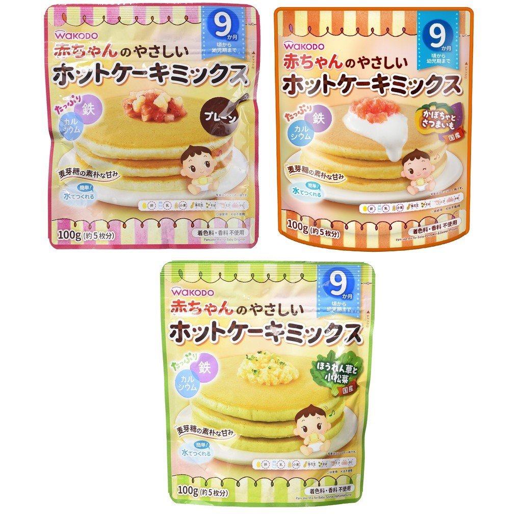 Bột làm bánh Pancake Wakodo - Morinaga - Topvalu (date 2023)