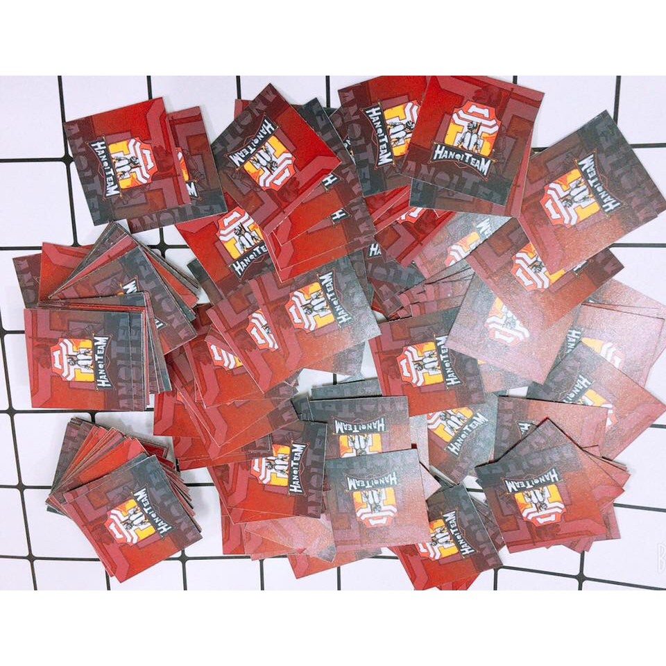 Sticker in theo yêu cầu có ép lụa decal bóc dán