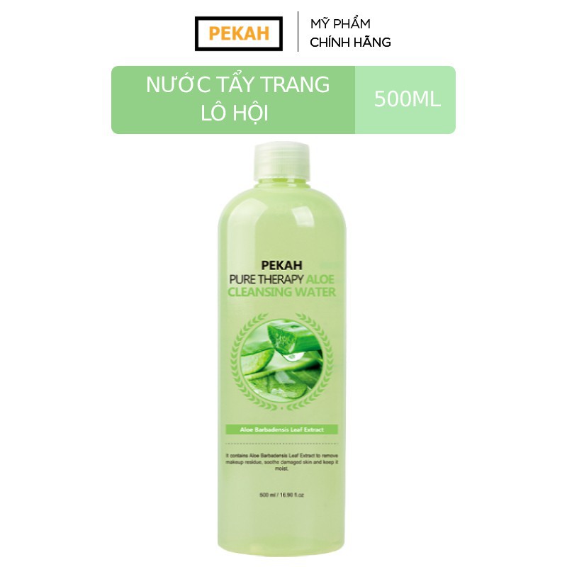 Nước Tẩy Trang Dưỡng Ẩm Da Khô PEKAH PURE THERAPY ALOE CLEANSING WATER