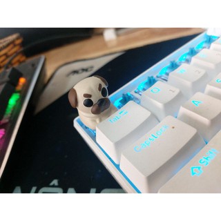 keycap chó pug
