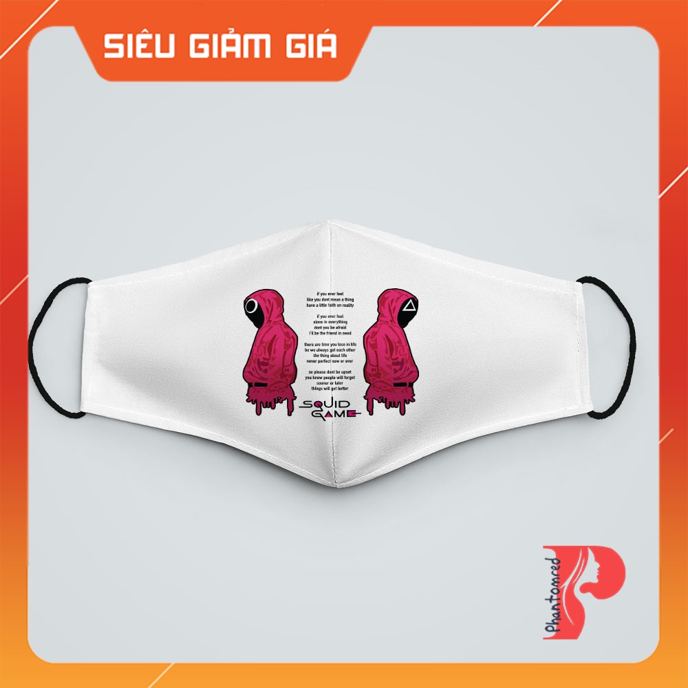 Khẩu Trang Xịn Spuid Game 113 PhantomRed Dây Đeo Mềm Chuyên Dụng, Đeo Thoải Mái, Không Đau Tai, Dễ Thở