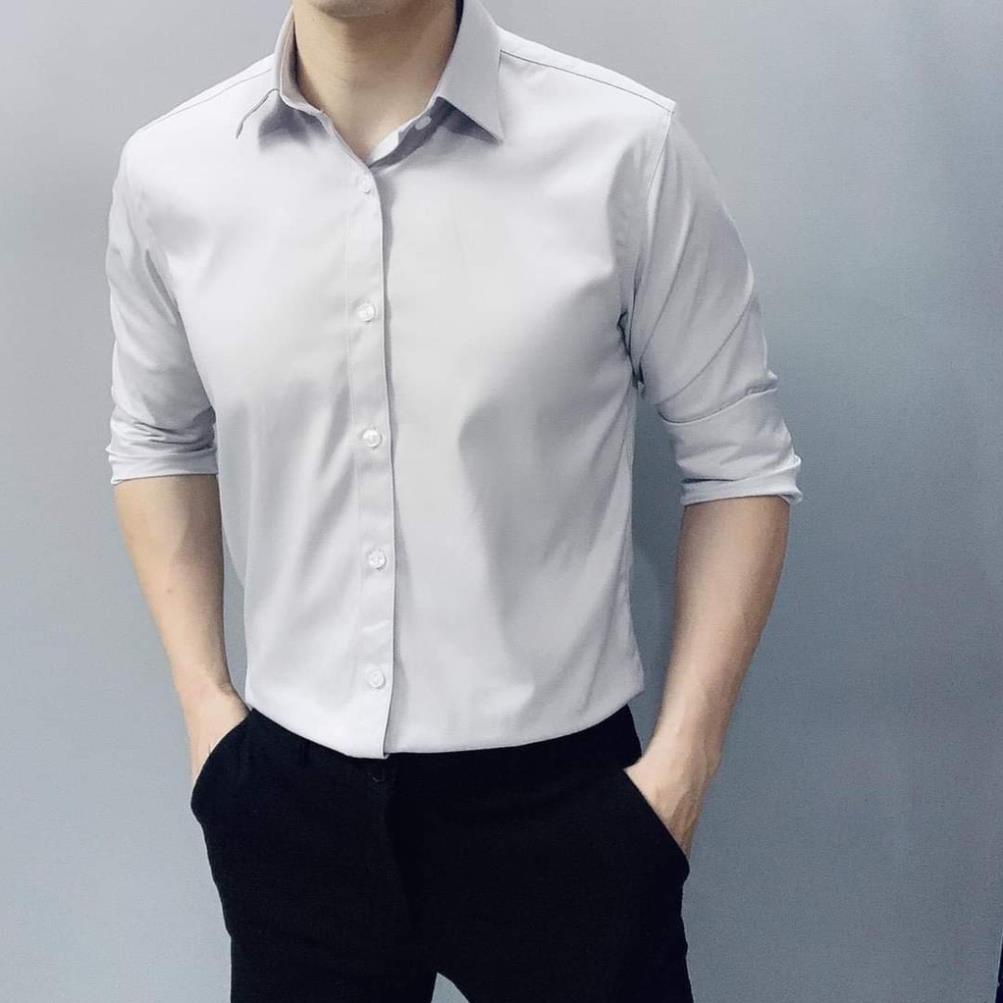 Áo sơ mi tay dài nam LADOS - 2779 chất vải mát mịn chống nhăn vnxk