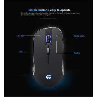 Chuột gaming có dây HP G100