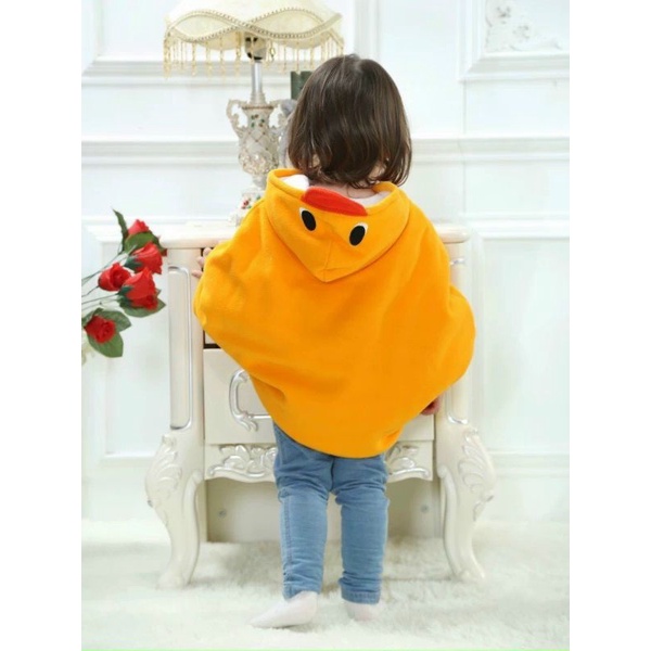 Áo choàng, áo khoác nỉ 1 lớp hình thú cho bé từ 0- 5 tuổi