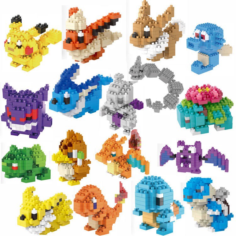 Bộ đồ chơi lắp ráp nhân vật Lego Pokemon mini chất lượng cao