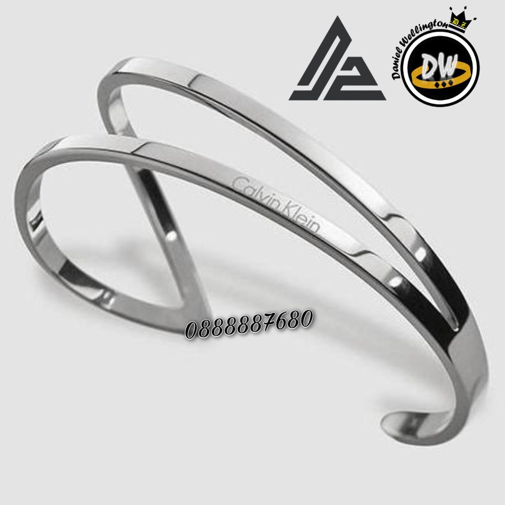 Vòng CK Outline Bangle - Vòng Tay Cuff Titanium không gỉ [Bảo hành 5 năm]