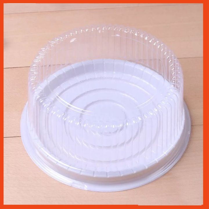 Hộp đựng bánh Gato A022 nắp rời tròn trong, chất liệu nhựa cao cấp siêu bền đẹp - Túi Hộp Minh Anh