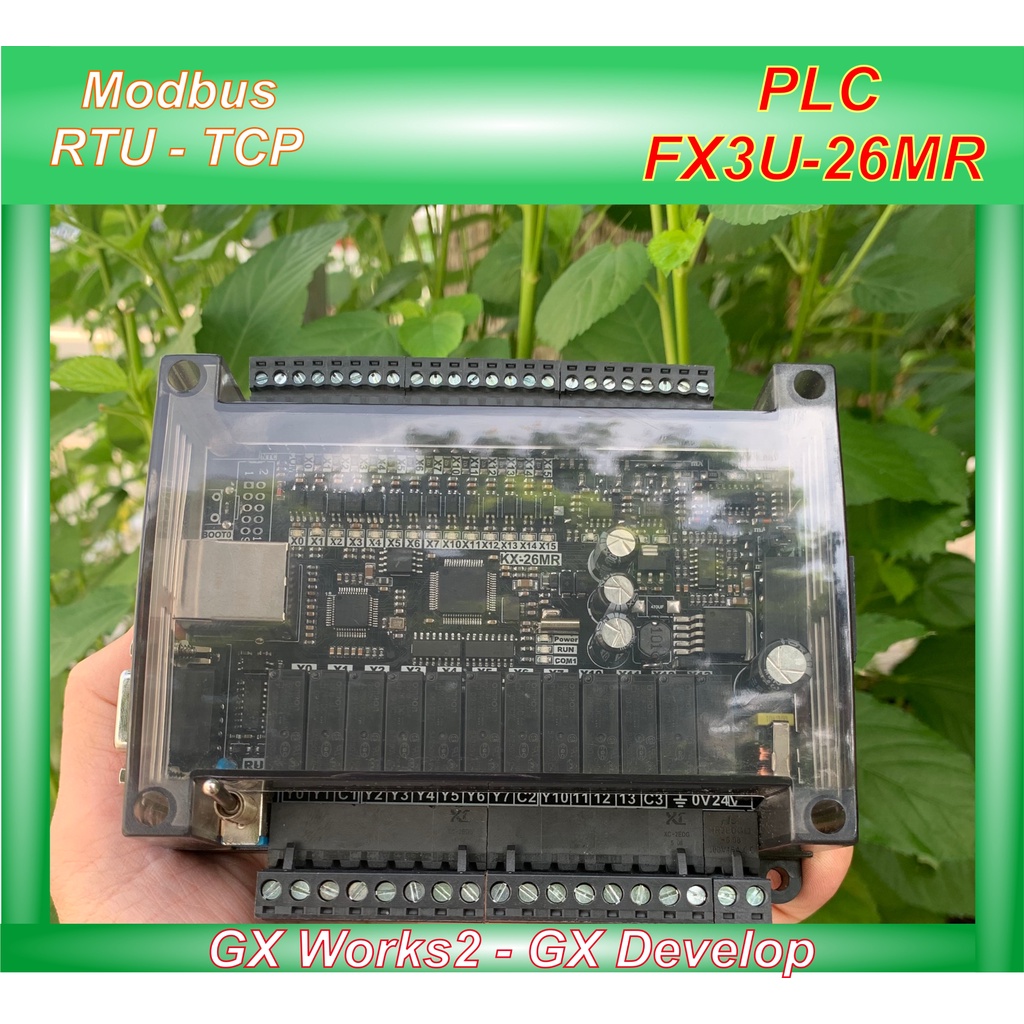 Bộ điều khiển lập trình PLC Mitsubishi FX3U-26MR-E (Ethernet Modbus TCP)