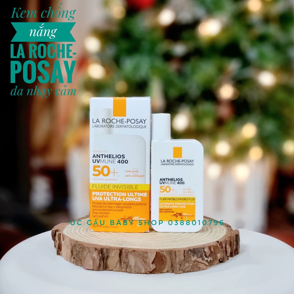 Kem chống nắng dạng sữa La Roche-Posay Anthelios Invisible Fluid SPF 50+ 50ml