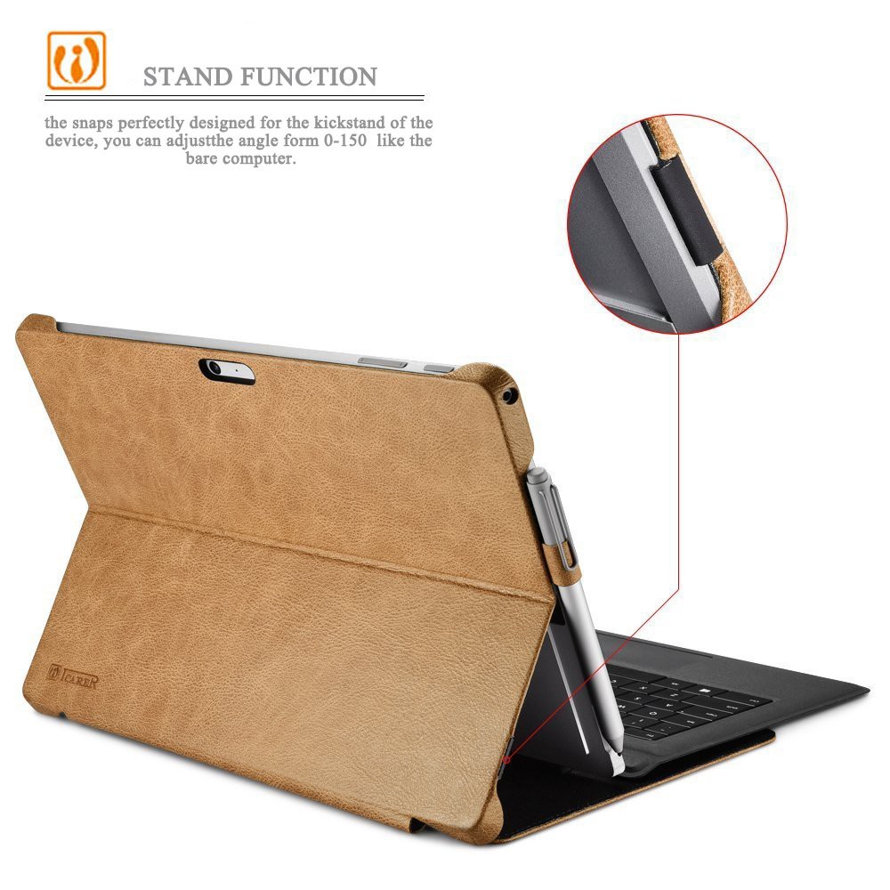 Bao da thật Icarer Surface Pro 4,5,6,7 Hàng chính hãng