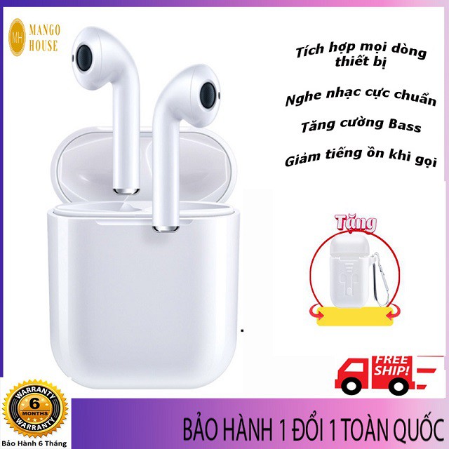 Tai nghe Bluetooth I9S TWS 5.0 - không dây, bass mạnh, hạn chế tiếng ồn, âm thanh êm ái - Calinew- T