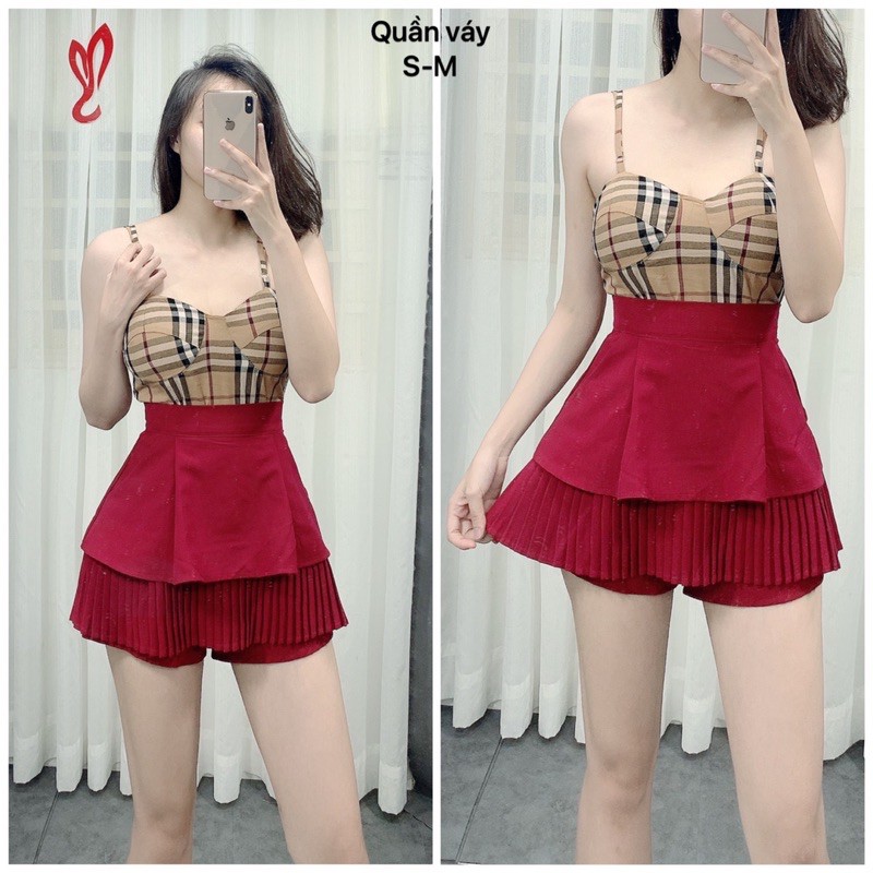 🌹Quần giả váy 2 tầng dập ly siêu hót bảng màu mới | BigBuy360 - bigbuy360.vn