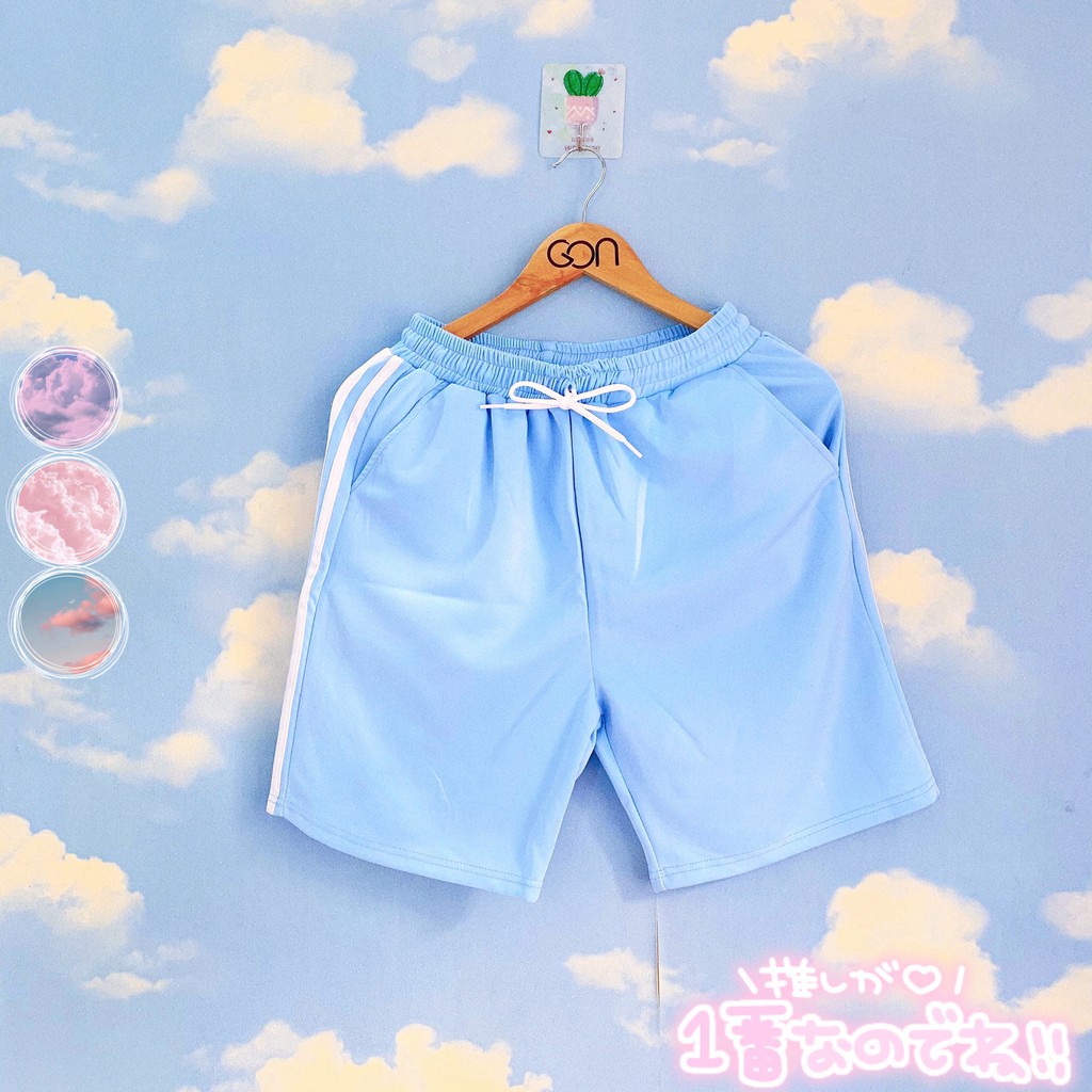 [COMBO TIẾT KIỆM] Quần Shorts Lửng Kẻ 3 Sọc Quần Ulzzang Ống Rộng Quần Đùi Sọc