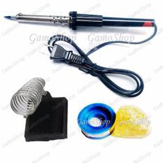 Bộ 4 món mỏ hàn rd 60w gamoshop + gác mỏ hàn, nhựa thông, chì hàn