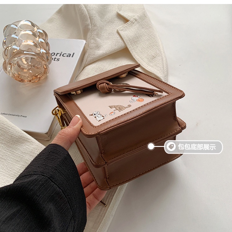 Túi Đeo Chéo Hình Vuông Nhỏ Đựng Điện Thoại Thời Trang Mùa Hè 2022 Cho Nữ