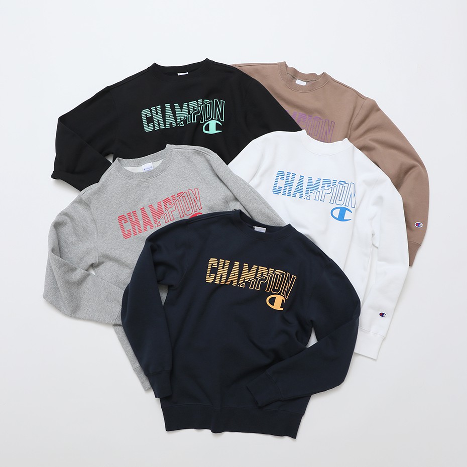 Áo Sweater Tay Dài In Chữ Champion Thời Trang Sành Điệu Cao Cấp