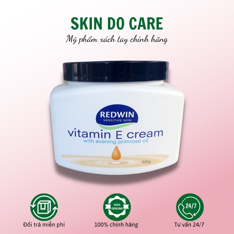 Kem dưỡng ẩm REDWIN Vitamin E Cream 300g Sữa dưỡng thể