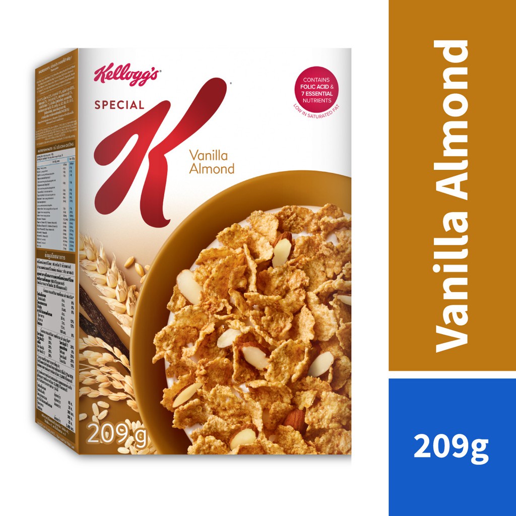 Ngũ cốc ăn sáng Kellogg's Special K Vanilla Almond - Hộp 209g