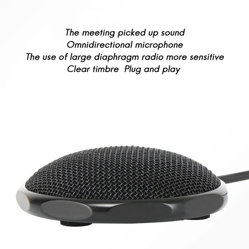 Condenser Microphone USB Computer Mic for Business Conference PC