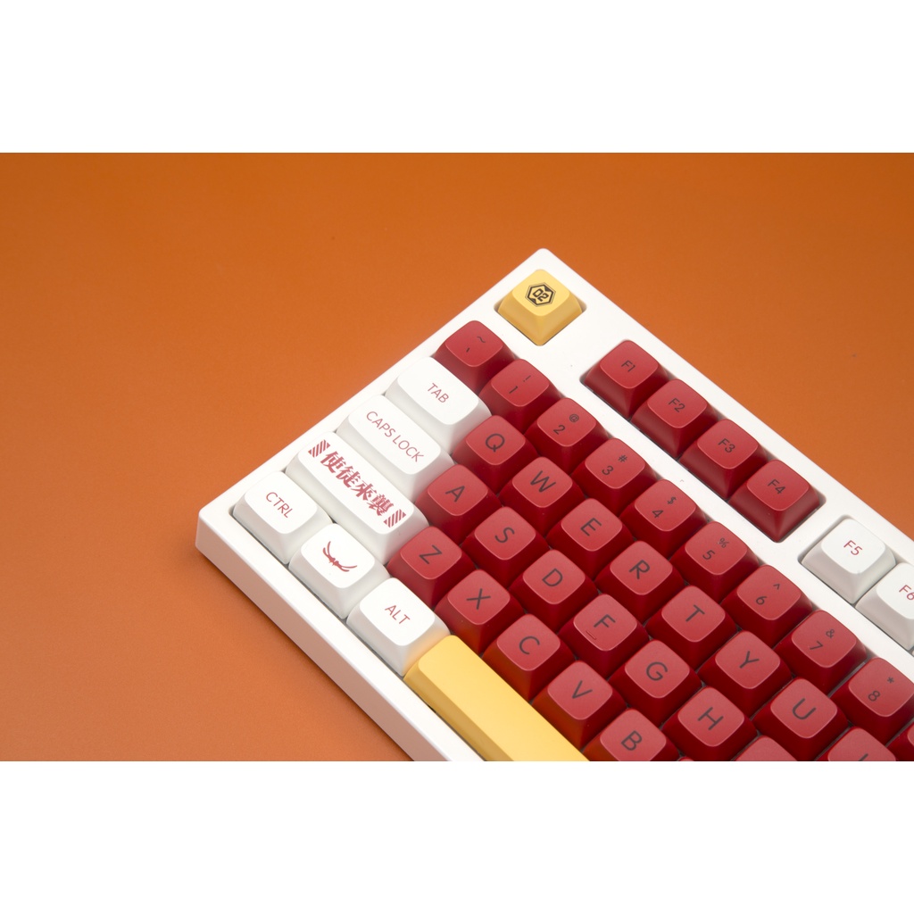 EVA 2 keycap, 138 keycaps PBT keycaps XDA Cấu hình XDA Bấm đúp Bàn phím EVA tiếng Nhật cho bàn phím cơ chơi game, bàn phím cơ