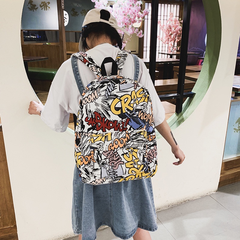 Balo in họa tiết màu sắc cá tính trẻ trung cho nam và nữ