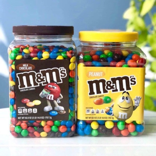 Sô cô la M&amp;M Chocolate Milk Peanut Socola America Mỹ 100g - 1.75kg