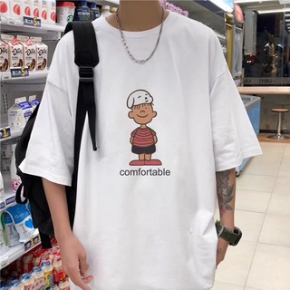 Áo thun tay lỡ nam nữ, áo phông unisex form rộng chất cotton mát mịn thấm hút mồ hôi in hình cậu bé đáng yêu