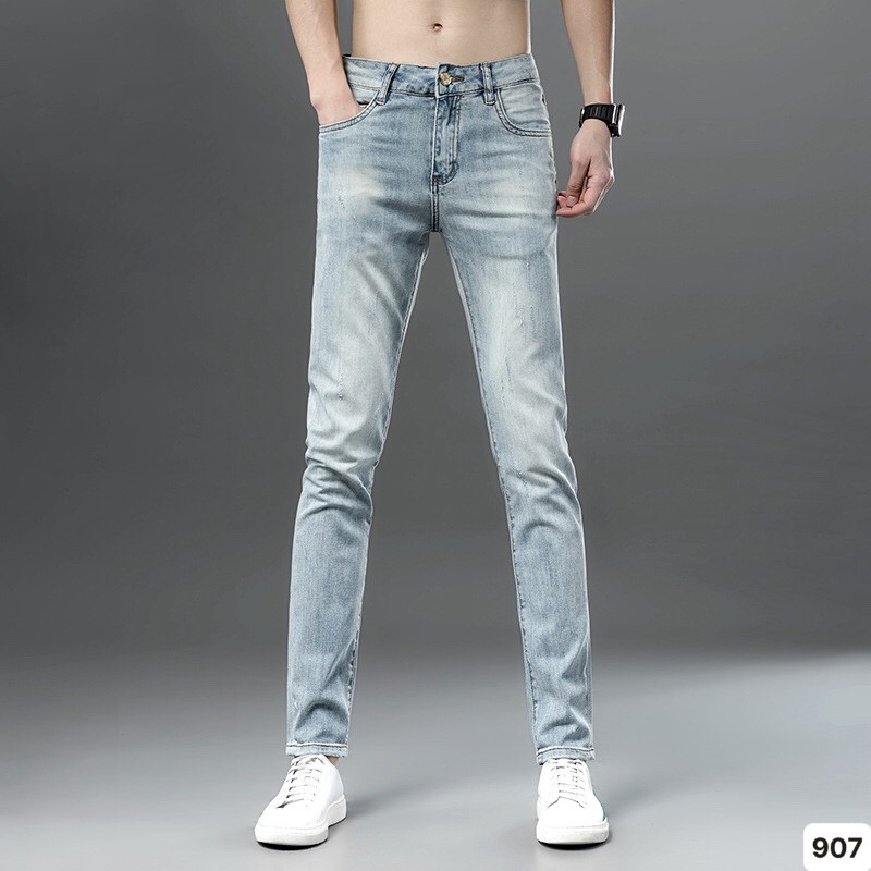 Quần Jean Nam Chất Bò 💝Freeship💝 Quần Rin Nam Rách Xước Cao Cấp Co Giãn 4 chiều HU183 | BigBuy360 - bigbuy360.vn