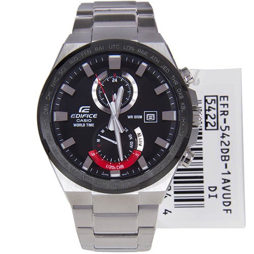Đồng Hồ Nam Casio Edifice EFR-542DB-1AVUDF Dây Kim Loại - Nền Mặt Đen Nam Tính