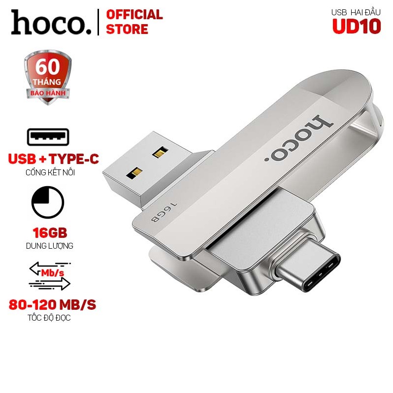 Usb hai đầu Hoco UD10 loại 3.0 16GB, tốc độ ổn định
