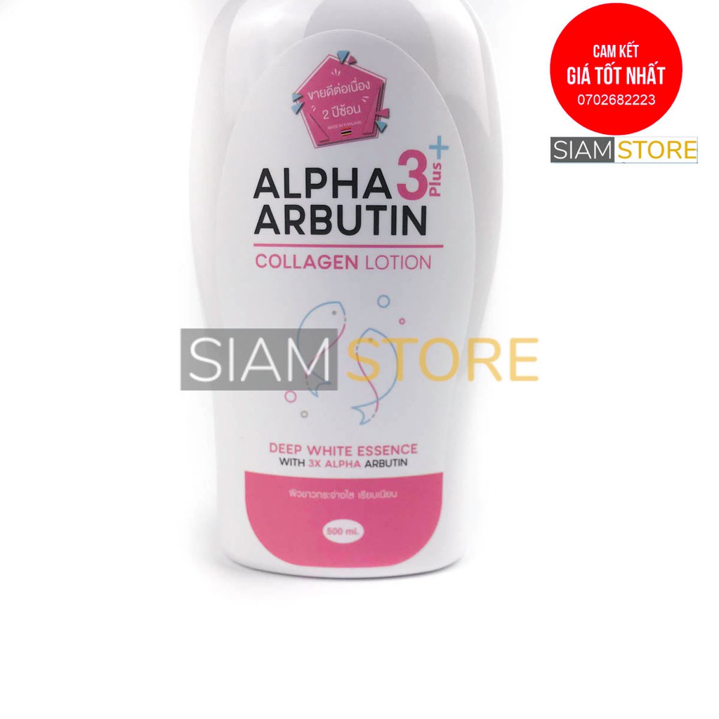 Sữa dưỡng trắng body Alpha Arbutin 3plus 500ml