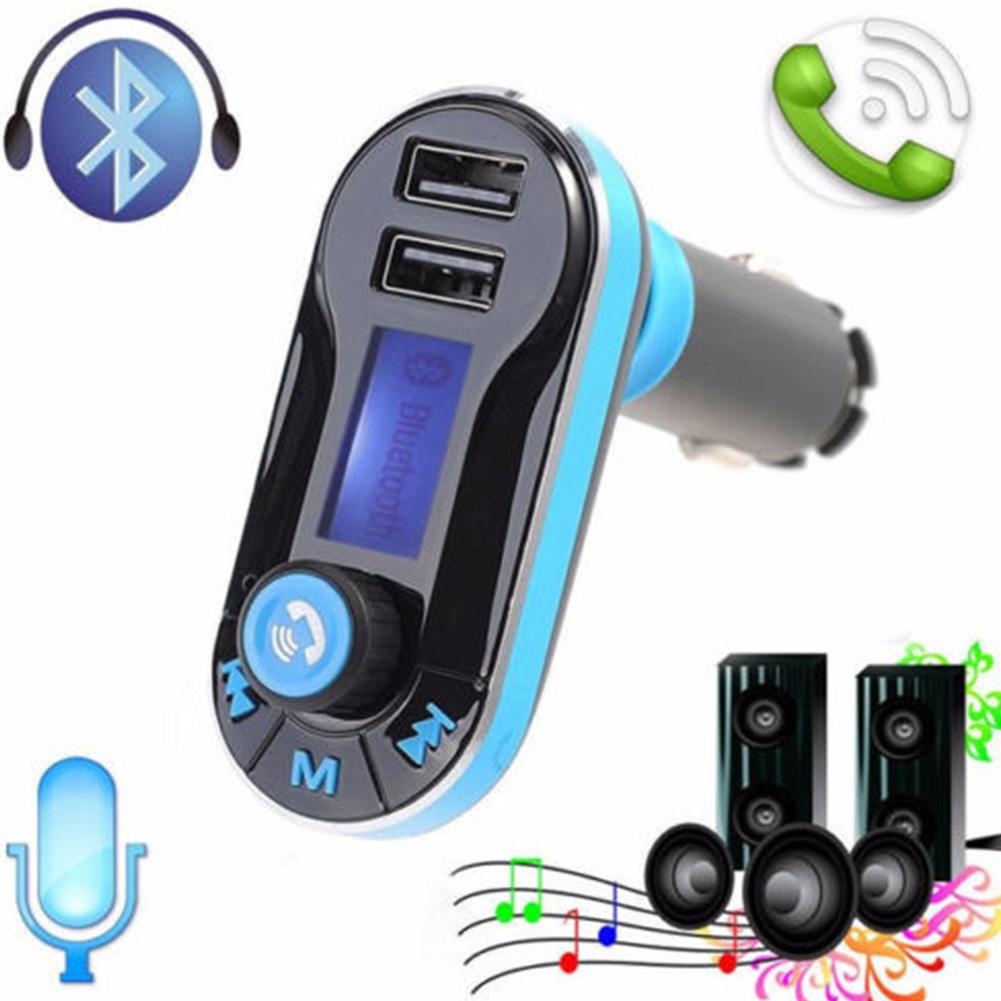 Bộ phát sóng FM trên ô tô Máy nghe nhạc MP3 Bộ điều hợp radio Bộ sạc w / Điều khiển từ xa LCD