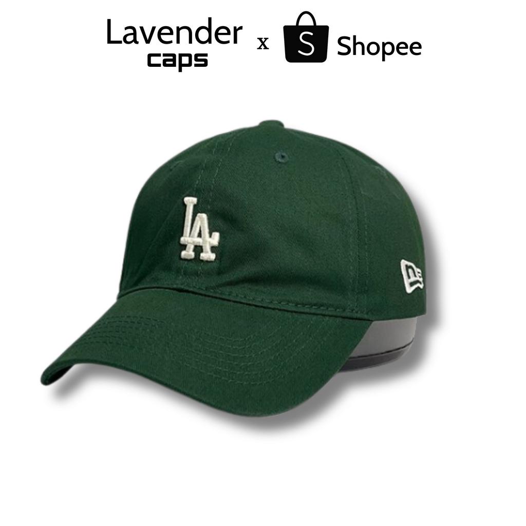 Nón kết mũ lưỡi LA xanh logo thêu form mềm dành cho mọi lứa tuổi Free size