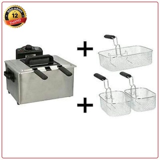 Bếp chiên nhúng điện 5 lít sokany 3 rổ chiên