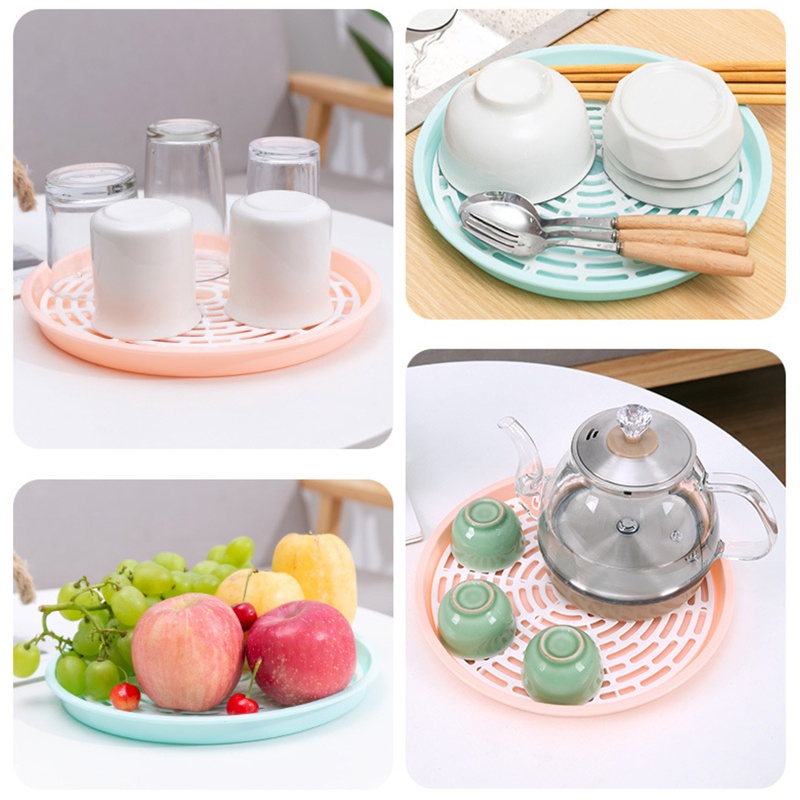 Khay Úp Ráo Nước Hai Tầng Bằng Nhựa Tiện Dụng Cho Nhà Bếp