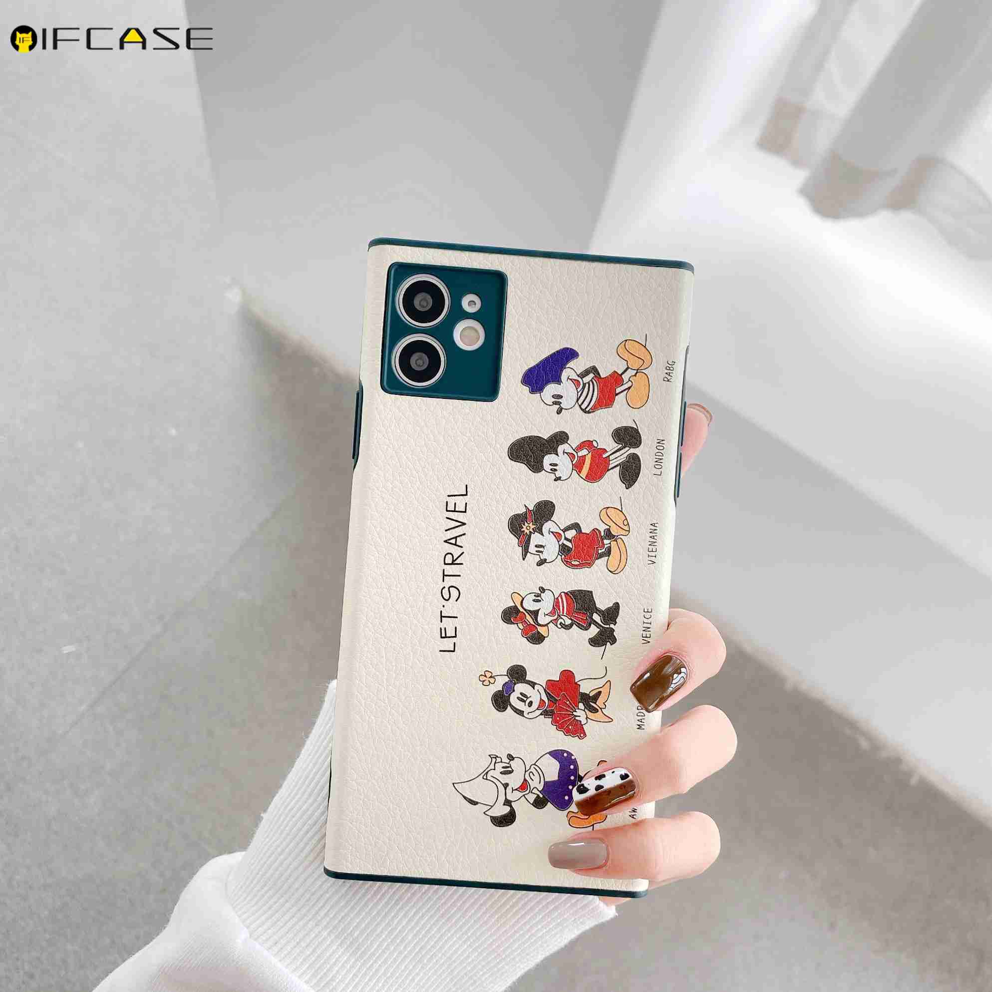 Ốp điện thoại TPU mềm in họa tiết chuột Mickey dễ thương cho iPhone 12 Mini Pro Max 11 Pro Max Xs Max Xr X 7 8 Plus | BigBuy360 - bigbuy360.vn