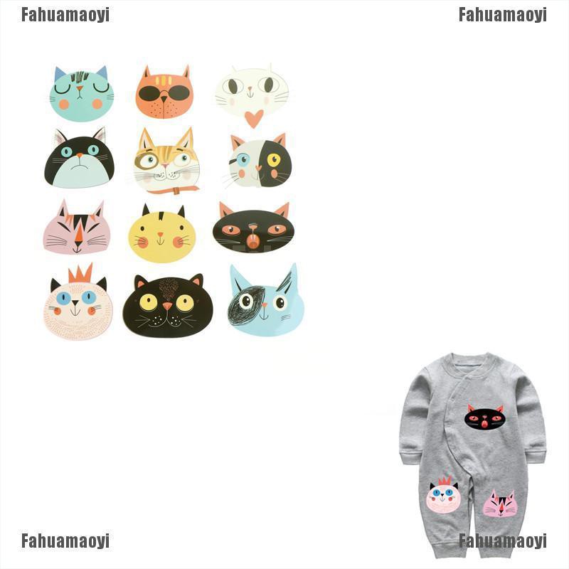 Fahuamaoyi MY hg Cats Iron On Patches Washable Heat Transfer Stickers Clothes Applique HOT FA